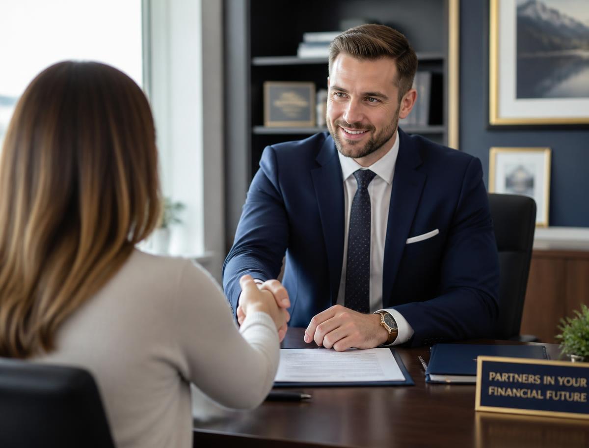 Advisor meeting with a homeowner about their contract